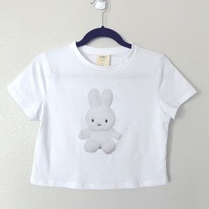 Miffy Plush Crop T-Shirt